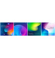 set square liquid color abstract geometric vector image