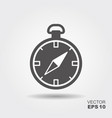 flat compass icon symbol for website vector image vector image
