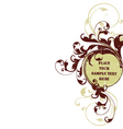 floral grunge frame vector image vector image