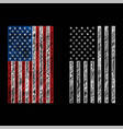 grunge usa flag set design vector image vector image