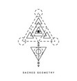sacred geometry sign tattoo vector image