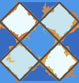 vintage ceramic tile seamless pattern grunge vector image