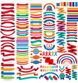 mega collection of retro ribbons and labels vector image