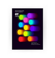 modern colorful circle poster vector image vector image