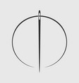 needle icon vector image vector image