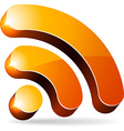 rss symbol vector image
