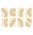 retro vintage style stripes background poster vector image
