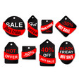 set of sale labels and tags vector image vector image