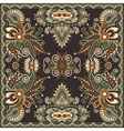 traditional ornamental floral paisley bandanna vector image
