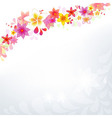 floral background vector image