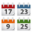icon calendar isolated on background vector image