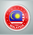 malayan flag label vector image