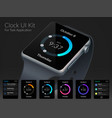 mobile ui kit vector image vector image