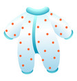 baby clothes icon cartoon style vector image vector image
