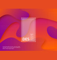 liquid abstract purple and orange background vector image