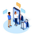 digital stylist isometric concept vector image