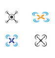 drone logo icon vector image vector image