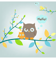 fantastic owls vector image