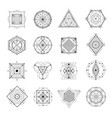 sacred geometry set vector image