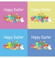 set of brochure flyer layout easter vector image vector image