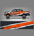 truck wrap design sticker and decal vector image