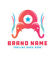 cute elephant animal logo design your company vector image
