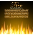 fire background for your design vector image vector image