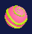 pixel planet concept vector image