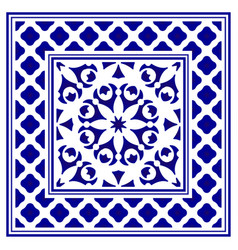 Porcelain frame design Royalty Free Vector Image