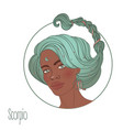 scorpio astrological sign vector image vector image