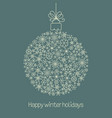 christmas ball vector image