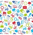 office seamless pattern vector image vector image