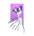 magic girl fortune teller beautiful woman vector image vector image
