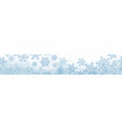banner of christmas snowflakes vector image