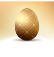 golden egg with vintage pattern decoration eps 8 vector image