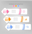 infographic of step flat design of business icon vector image