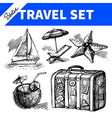 travel and holiday set vector image