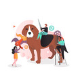 animal care concept for web banner website vector image
