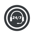 round black support sign vector image
