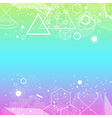 sacred geometry symbols and elements background vector image