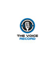 403mic microphone waveform sound wave podcast logo vector image