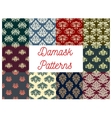 damask floral seamless pattern of victorian flower vector image