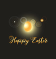 festive spring card for easter with eggs vector image vector image