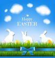 happy easter card vector image vector image