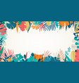 hello summer concept design panorama vector image vector image