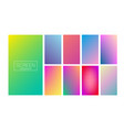 modern gradient set abstract background vector image