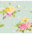 seamless floral shabby chic background vector image vector image
