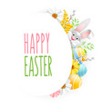 happy easter greeting vector image vector image