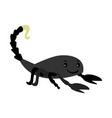 scorpion animal cartoon icon vector image vector image