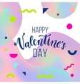 romantic typographic poster vector image